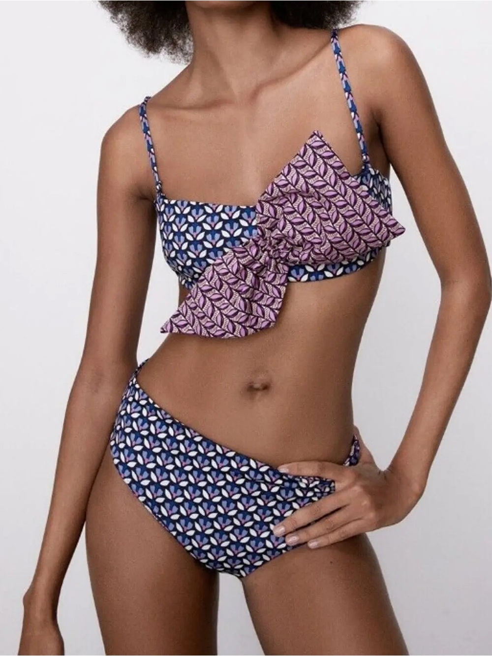 Zara Bow Reversible Bikini Set Size Small